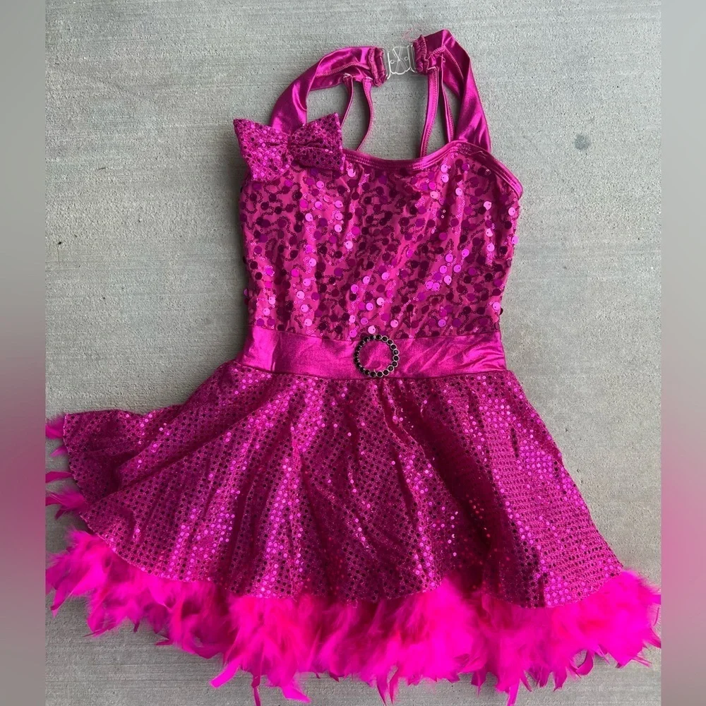 A Wish Come True 16381 Workn’ for a Livin’ Girl’s Large (12-14) Dance Costume